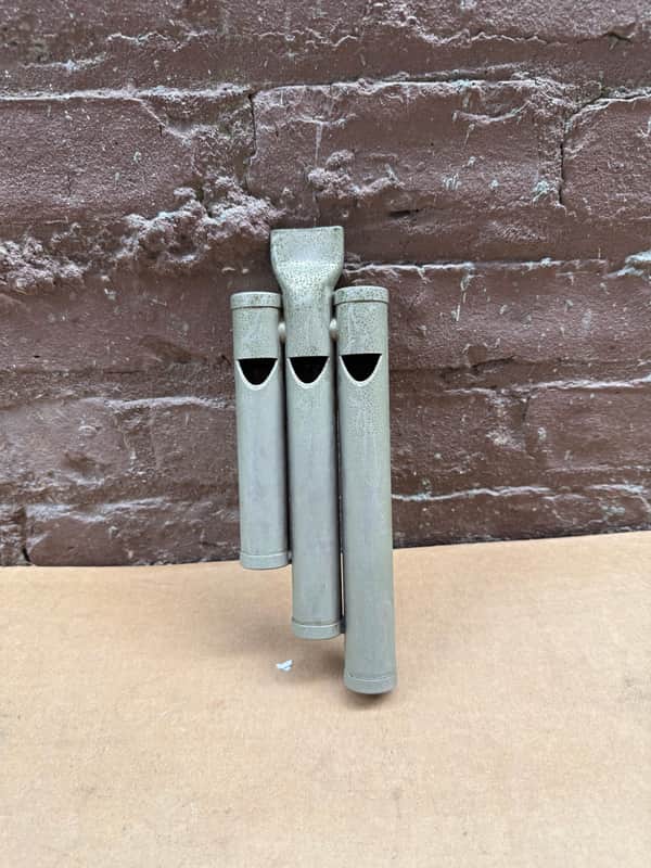 Unbranded Vintage Triple-Chamber Metal Train Whistle / Locomotive Sound Effect Whistle – 3-Tone Railroad Whistle image 1