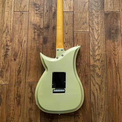 Vintage 1990s Tokai Blazing Fire  HSS Electric Guitar Talbo Reissue Super Strat Sage Mirror MIJ image 3
