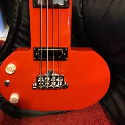 Eastwood "Be Stiff" DEVO Lefty Bass - Strung Right 2017 "Red" - Final Price Drop image 1