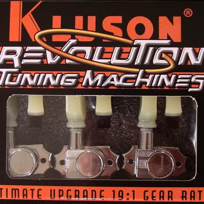 KRG-3-CP KLUSON® REVOLUTION™ G-MOUNT Tuning Machines 3x3, Chrome Finish image 2
