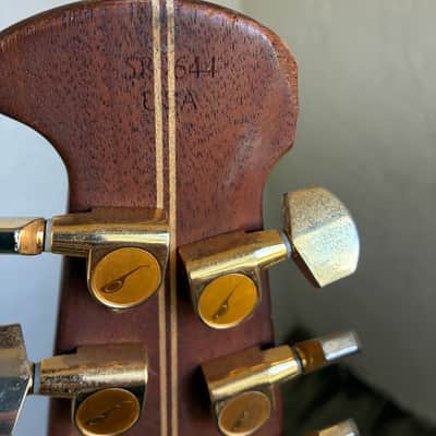 RESD Ovation Legend - Red Cherry USA Made Acoustic Electric Guitar Bowl back image 17