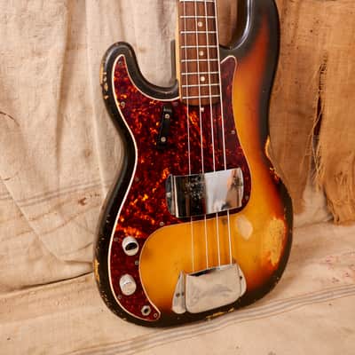 Fender Precision Bass Lefty 1969 - Sunburst image 6