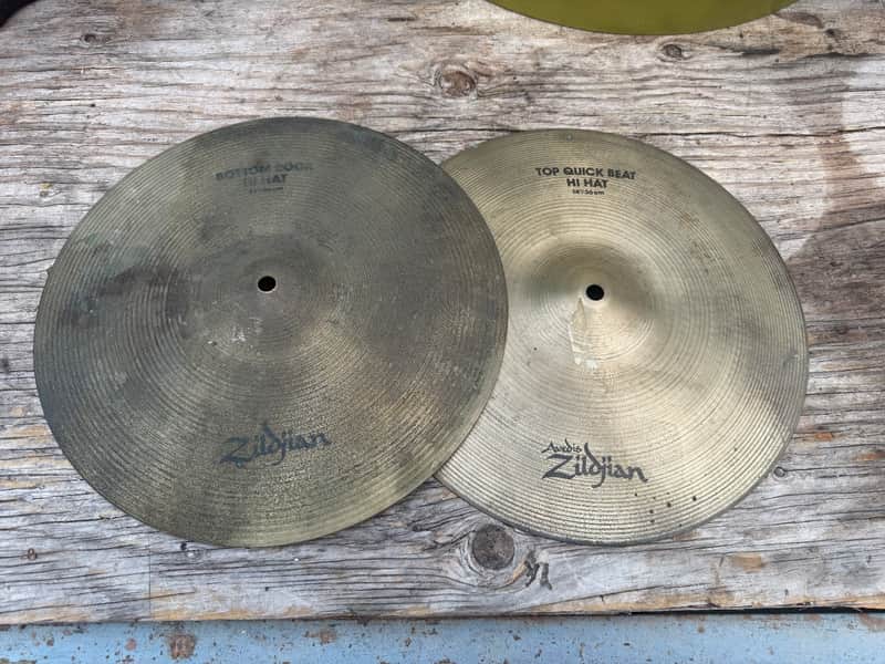 Zildjian Quick Beat TOP + ROCK hihat Bottom Hi hat Cymbals Pair image 1