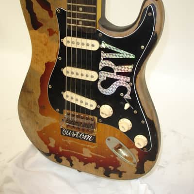 Stevie Ray Vaughan Distressed SRV Replica Strat Guitar image 2