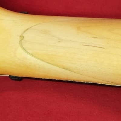 Unknown Fretless 5 string bass Red as is image 9
