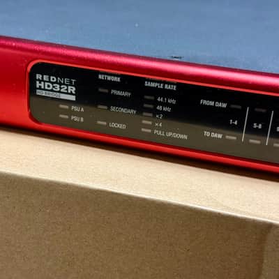 Focusrite RedNet HD32R Pro Tools HD Bridge Dante Audio Interface 2019 - Present - Red image 7