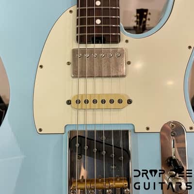 Schecter Custom Shop PT Wembley Studio Electric Guitar w/ Case-Sonic Blue Aged Nitro image 6