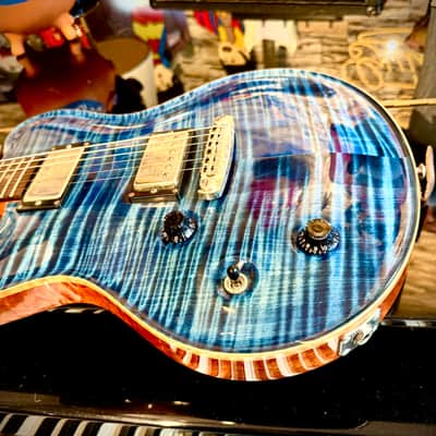 Nik Huber DOLPHIN CUSTOM LEFTY Super Flame Top Curly Mahogany  BRAZILIAN ROSEWOOD ( 2010) image 16