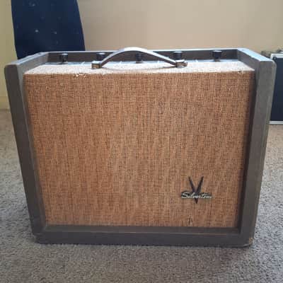 Silvertone Model 1392 10-Watt 1x12 Guitar Combo Late 1950s - Brown with Light Grille image 1