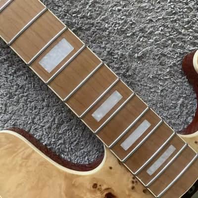 Custom Blue DIY Project 4 String Jazz Bass Style, Alder Wood Body, Roasted Maple Neck image 3