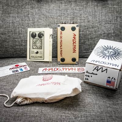 Analogman Sun Face Red Dot NKT Germanium Fuzz w/ Sun Dial Knob 2020 (w/Box) image 7