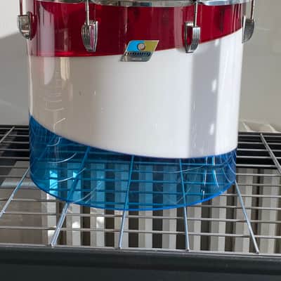 Ludwig Vistalite Octaplus 1976 Pattern D Red, White, and Blue image 9