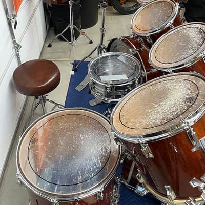 Vintage 1983 Tama Superstar Drum Set in Super Mahogany image 4
