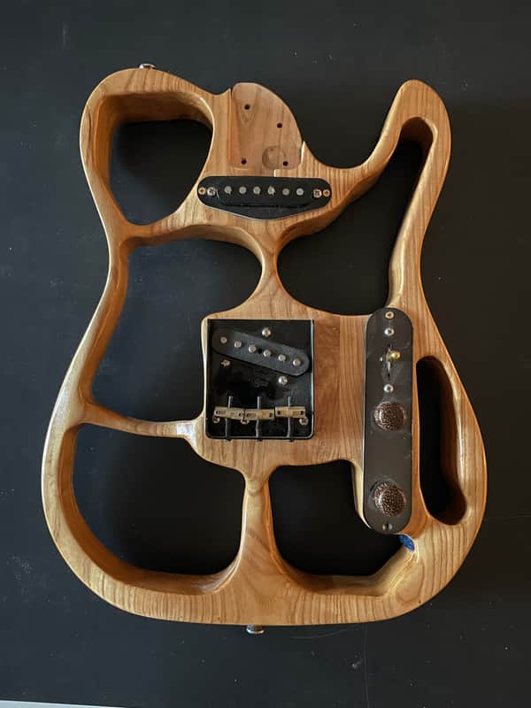 Eman Guitars Artistic Tele style Natural Ash Guitar Body Fender Robert Cray Pickups 2019 - Natural image 1