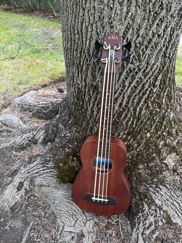 Kala U- Bass Fretless Acoustic Electric Bass- 29”- Hipshot Tuners New Strings & Setup image 1