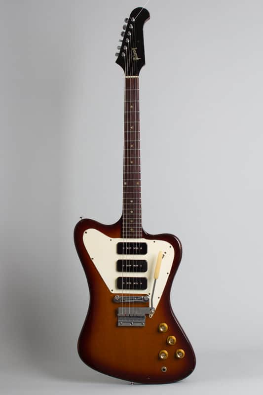 Gibson  Firebird III Solid Body Electric Guitar (1966), ser. #551437, original black tolex hard shell case.