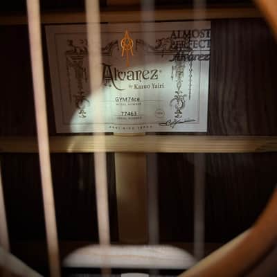 Alvarez Yairi Masterworks GYM74CEX Grand Auditorium Acoustic-Electric - Second (GYM74CEX) image 10