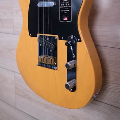 Fender American Ultra Luxe Vintage '50s Telecaster Electric Guitar, Butterscotch Blonde #8788 image 4