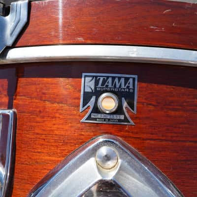 Vintage Tama 24'' Superstar Series Pure Birch Bass Drum 16x24''in Super Mahogany Lqr. (Japan - 1985) image 6