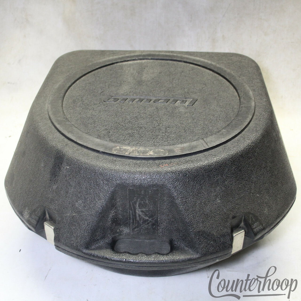 Ludwig 5"x14" Hard Shell UFO/Clamshell Case 70s USA Stick/Stand Section Vintage — main photograph