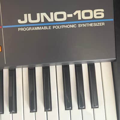 Roland Juno-106 61-Key Programmable Polyphonic Synthesizer 1984 - 1985 - Black image 2