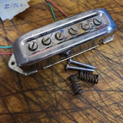 Vintage RARE 1965 Teisco Del Ray Neck Pickup 2.76K Ohms Installation Springs Screws Luthier Guitar Parts image 2