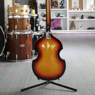1960's Royal Violin Bass Sunburst Electric Bass Guitar - w/ Gig Bag image 6