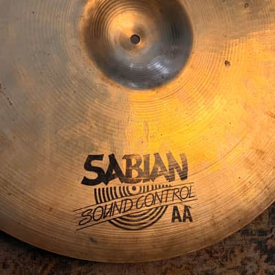 Rare Vintage Sabian 22” SOUND CONTROL Ride EARLY ONE! 3263 g AA TIGHT CONTROLLED Tone! AMAZING Bell image 7