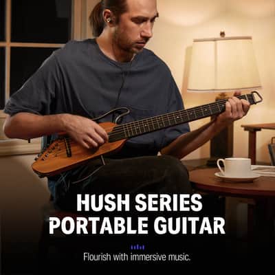 Donner HUSH-I Guitar For Travel - Portable Headless Acoustic-Electric Guitar image 7