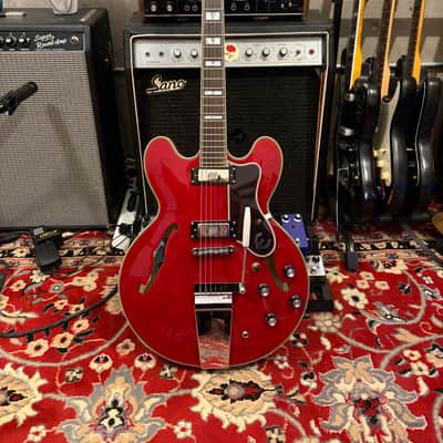 Epiphone '62 Sheraton Reissue with *Upgraded Maestro Vibrola / Chrome Hardware 2013 - Cherry image 1