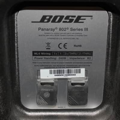 Bose Panaray 802 Series III Full-Range Passive Loudspeaker (PAIR) image 5