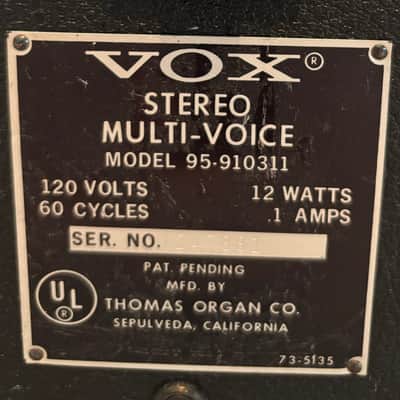 VOX-King Stereo Multi-Voice 1968 - Black Tolex image 7