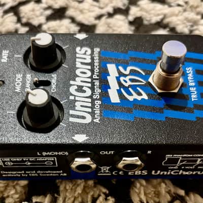 EBS UniChorus Black Label True Bypass Chorus Flanger Pedal Mint Sweden image 4