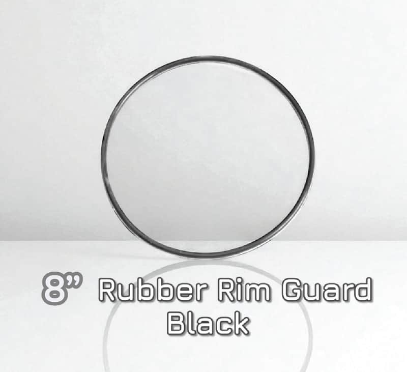 8” Black Rubber Rim Hoop Guard Protector for Roland Alesis or Acoustic Drum image 1