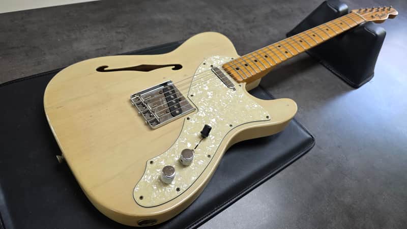 1969 Fender Telecaster Thinline Natural Ash Blonde 60s ARTIST OWNED STAGE PLAYED Road Worn Heavy Relic Aged American Vintage 1960's USA Tele Guitar - Very Good