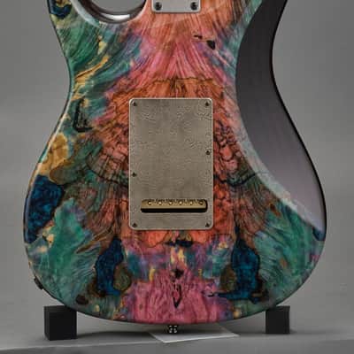 ESP Exhibition Limited EX24-02 Snapper Custom Shop 2024 - Multiple Colored Stabilized finish w/Super Natural/See Thru Black image 3