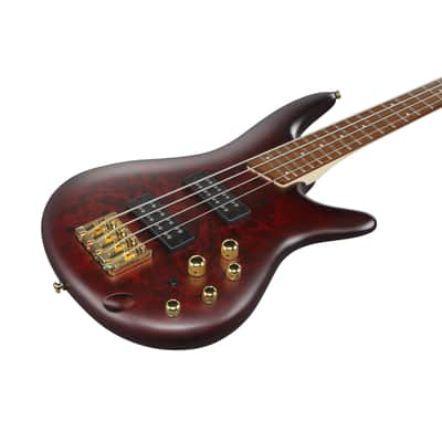 Ibanez Standard SR300EDX-WZM Wine Red Frozen Matte - 4-String Electric Bass image 6