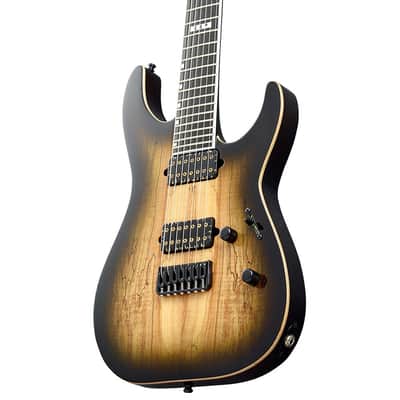 ESP E-II M-II-7 NT Hipshot Dark Brown Natural Burst image 4