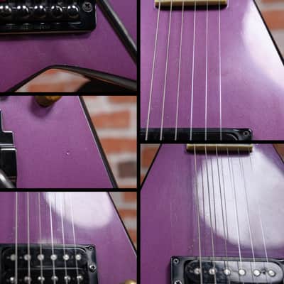 Jackson USA Custom Shop RR1 Rhoads Purple w/ Black Bevels 1986 w/Hard Shell Case image 18