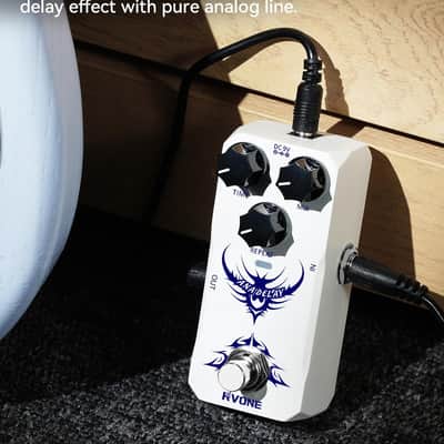 RVONE Analog Delay Guitar Pedal for Electric Guitar, Vintage-Style Guitar Effects Pedal with Warm Echo, Electric Guitar Pedal True Bypass & Durable Aluminum Metal Chassis image 5