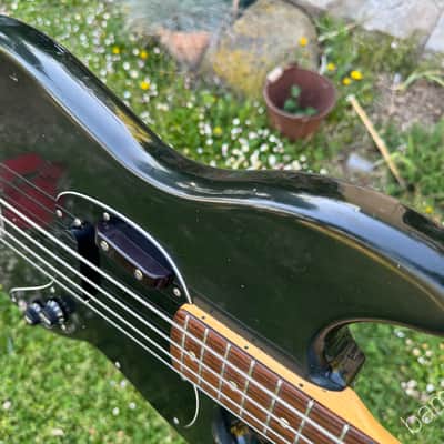 1978 Fender Musicmaster Bass - Black - Light Weight - OHSC image 10