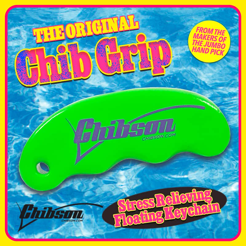 Chibson Chib Grip (Green) Stress Relieving, Floating Key Chain 2023 image 1