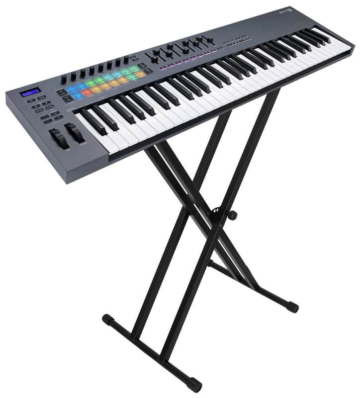 Novation FLkey 2 61 Key MIDI Keyboard Controller for FL Studio+On-Stage X-Stand image 1