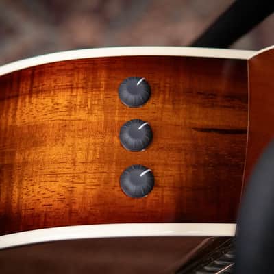 Taylor 214ce-K DLX Special Edition Grand Auditorium Acoustic/Electric Guitar - Honeyburst with Hardshell Case image 9
