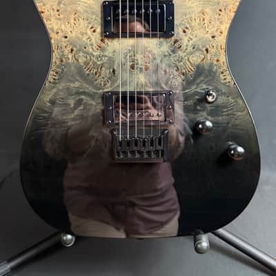 Schecter PT Standard Electric Guitar Black Fade Burst Burl Finish image 2