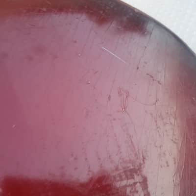 1958 FENDER PRECISION BASS BODY USA - CANDY APPLE RED image 3