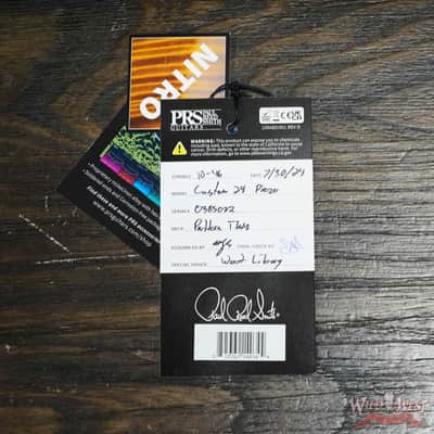 PRS Wild West Guitars 25th Anniversary Limited Run Wood Library Artist Package Custom 24 Piezo Laguna (Private Stock Color) 8.25 LBS (US Only / No International Shipping) image 11