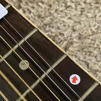 Red Burst Acoustic Guitar, Plywood Top Body, Mahogany Neck image 4