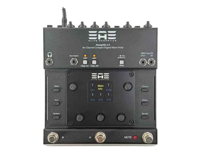 Elite Acoustics EAE StompMix 6-2 Open Box - Six Chan Digital Pedalboard Mixer image 1