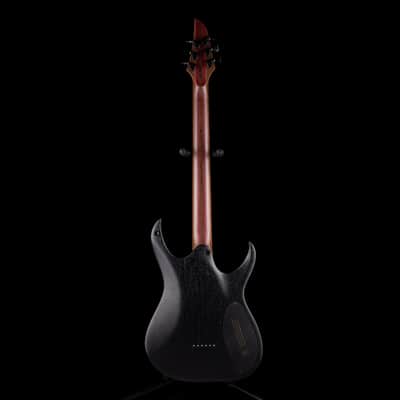 Mayones Duvell Elite 6 B27 Baritone Left Handed Black Limba Monolith Black Matte image 9